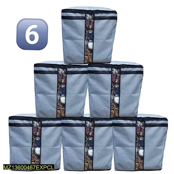 Pack Of 6 Non Woven Oxford Storage Bag 0
