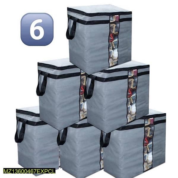 Pack Of 6 Non Woven Oxford Storage Bag 1