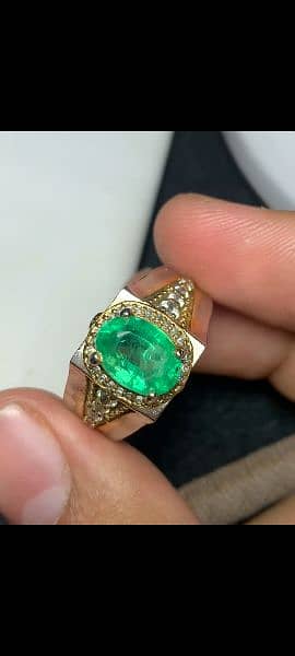 Natural Emerald in 925 pure silver outstanding Ring 2
