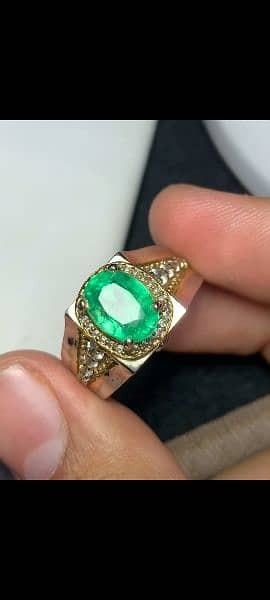Natural Emerald in 925 pure silver outstanding Ring 3