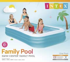 INTEX Swim Center Family Pool (120" L x 72" W 22" H)03276622003