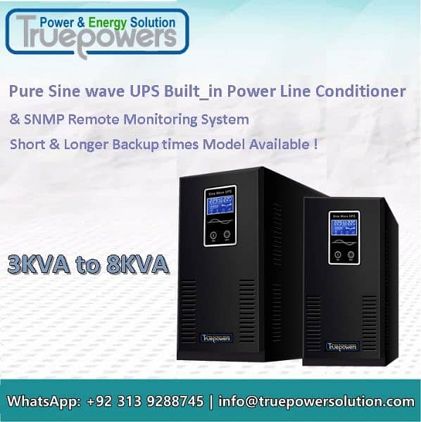 Pure Sinewave UPS 1KVA 2KVA 3KVA 5KVA 6KVA SHORT / Longer Backup time 5