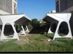 Fiber glass sheets roof shed