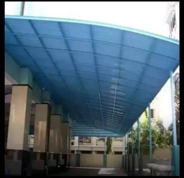 Fiber glass sheets roof shed 4