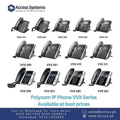 New Cisco 7911  Polycom IP Phones VVX300|VVX500| VVX600 | VVX350 | 450 2