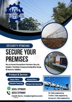 Razor Wire | Barbed Wire | Electric Fencing | Chain link Fencing |