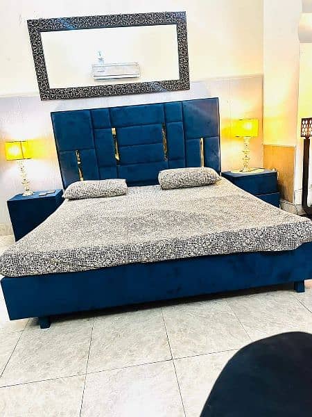 double bed / bed set /gloss paint bed / Furniture 2