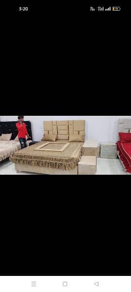 double bed / bed set /gloss paint bed / Furniture 7