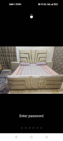 double bed / bed set /gloss paint bed / Furniture 13