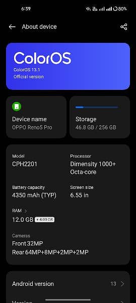 OPPO Reno 5 PRO Green Line 5g 12 /256GB 7