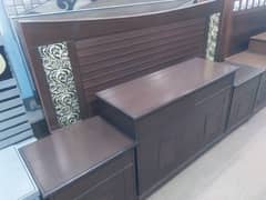 Double bed/King size bed/Dressing table/Bed set/Wooden bed/Furniture 0