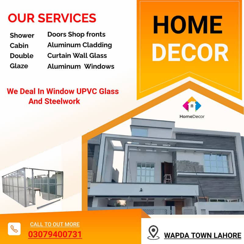 Window aluminium/upvcdoors cabins/Glass works/Stainless steel railling 11