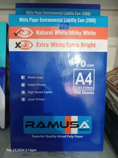 Ramusa paper A4 70 grams off white