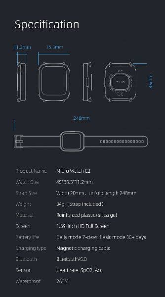 XIAOMI Mibro C2 with NFC Smart Watch 4