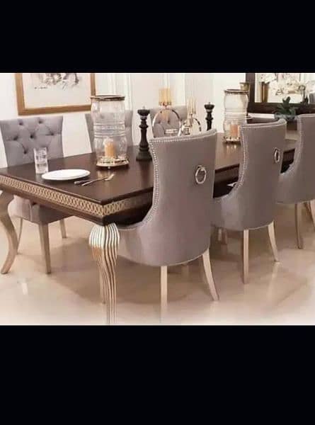 8 seater dining table set wholesale price 03002280913 10