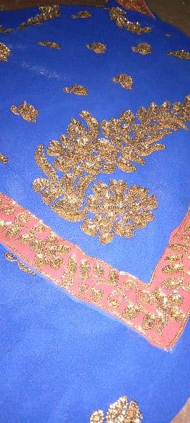 royal blue saree 2