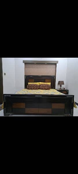 bed set with one side table and dressing table 1