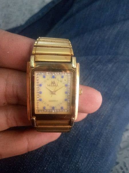 Original MEMA 22k gold watch 0