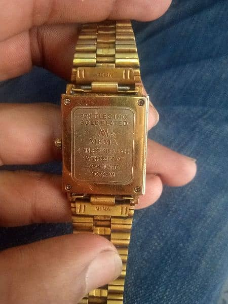 Original MEMA 22k gold watch 1