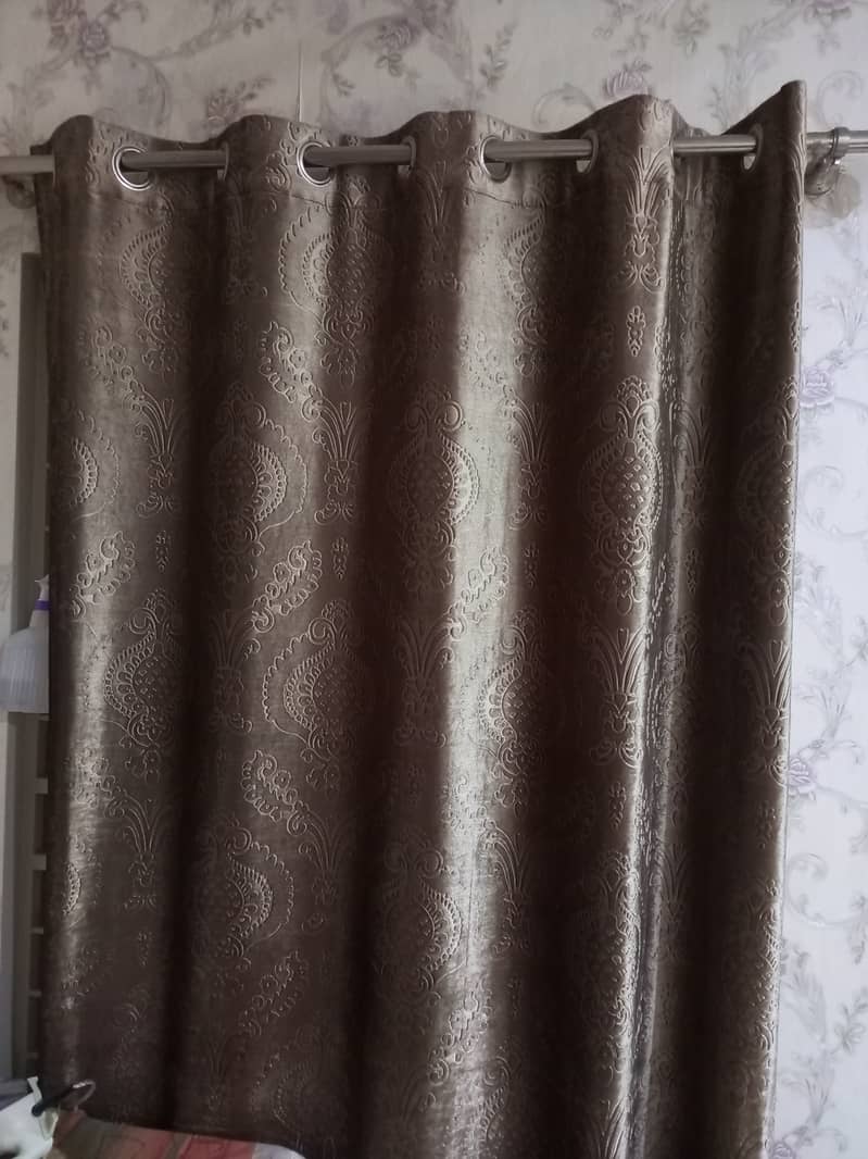 Curtains embosed velvet 0