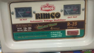 Stabalizer 2500 watts Rimco R25 Copper (steplizer]