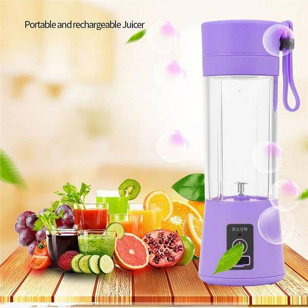 Rechargeable Travel Glass Juicer Bottle available 1