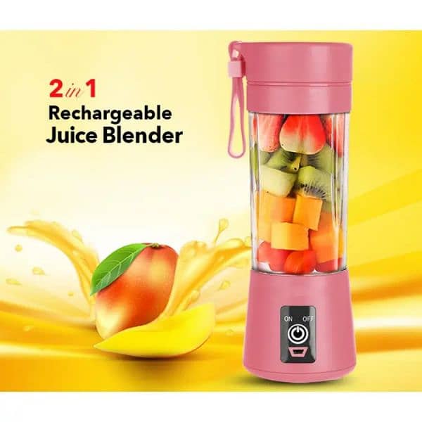 Rechargeable Travel Glass Juicer Bottle available 5