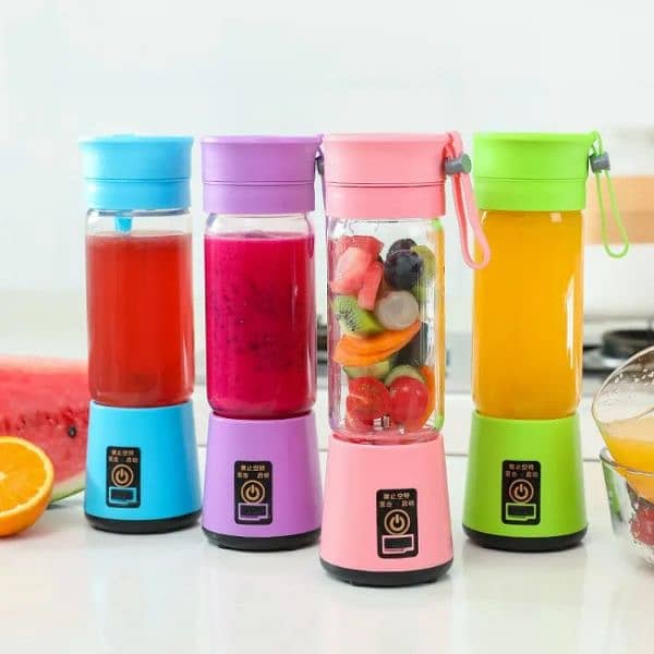 Rechargeable Travel Glass Juicer Bottle available 7