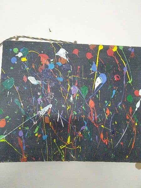 abstract splatter art 0