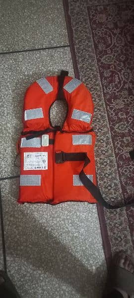 nylon orange life jacket premium for disaster management 0