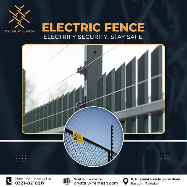 Chain Link - Razor wire - Barbed Mesh - Electric Fence - Galvanized 4