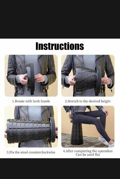 retractable foldable stool 3