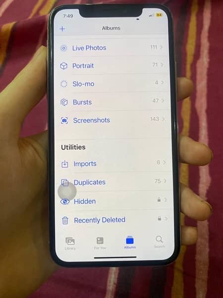 iPhone x Pta approved  64GB 8