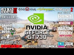 Nvidia GT 730 (2-GB  DDR5 64-Bit DirectX 12.1) Gaming & Editing Card