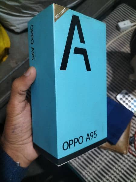 Oppo a95 with box 8+4gb/128gb condition 10/8.5 exchange possible 4