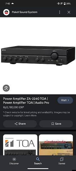 Toa amplifiers 2240 1712 2120 1724 1803 2