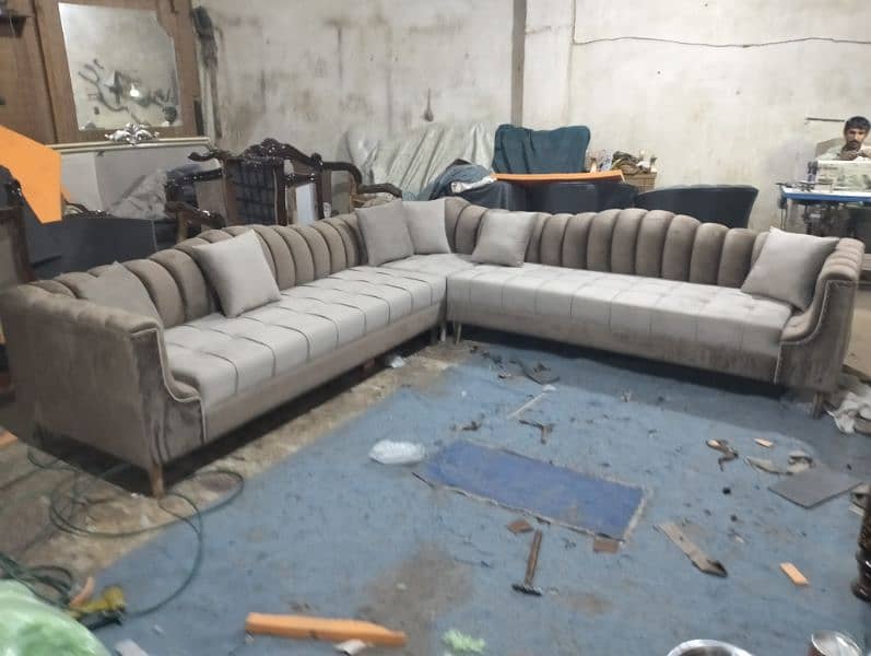 new 10 seater sofa with four stools 8
