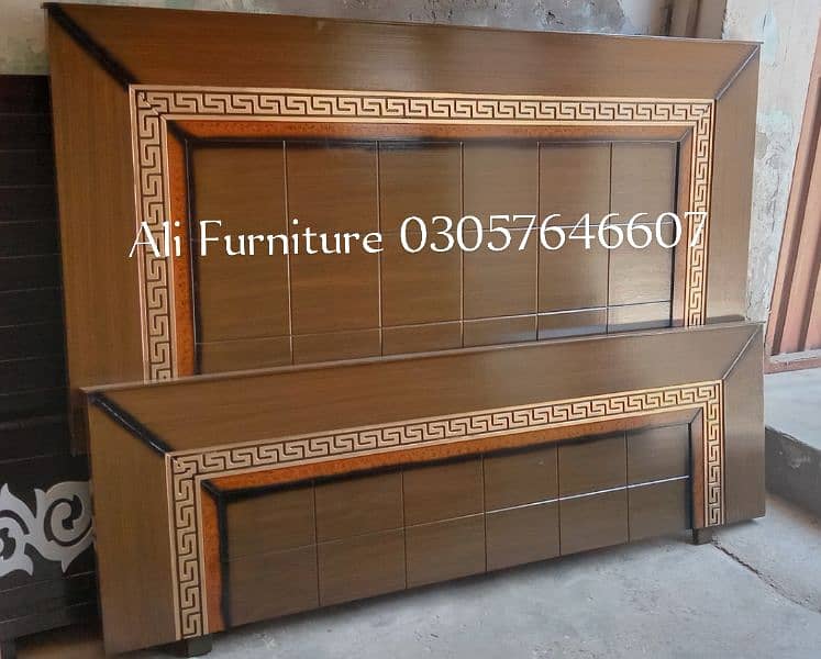 Bed set / king size bed / double bed / wooden bed / bed / side tables 5