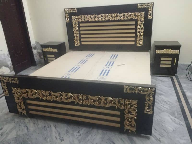 Latest wooden double bed 12