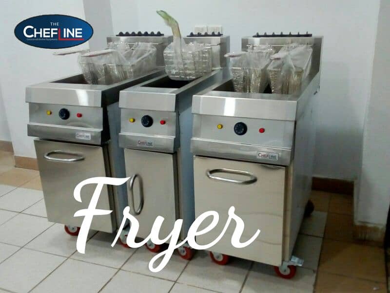 Commercial fryer, Fast Food Restaurant equipment, machine available. 2