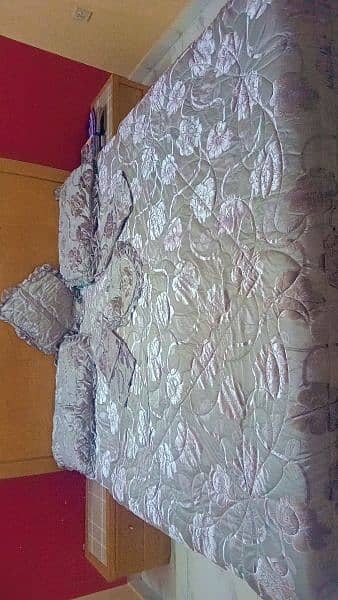 wedding bed sheet in silver color 3