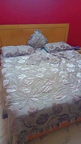 wedding bed sheet in silver color 4