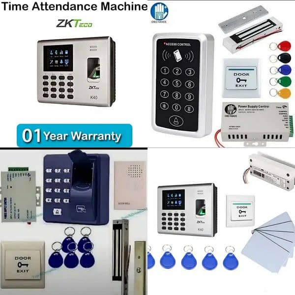 Zkteco Zkt Machine & Electric door lock access control security system 0