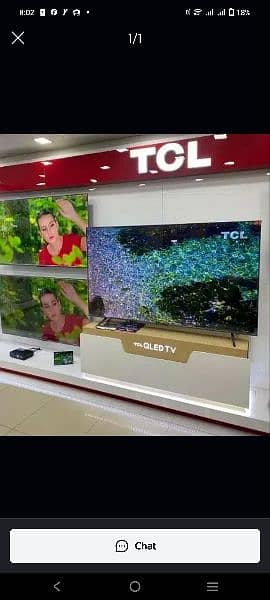 55 INCH Q LED TCL ANDROID LATEST MODEL.   03444819992 0