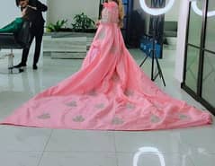 Walima bridal Fairy tail pink gown for sale