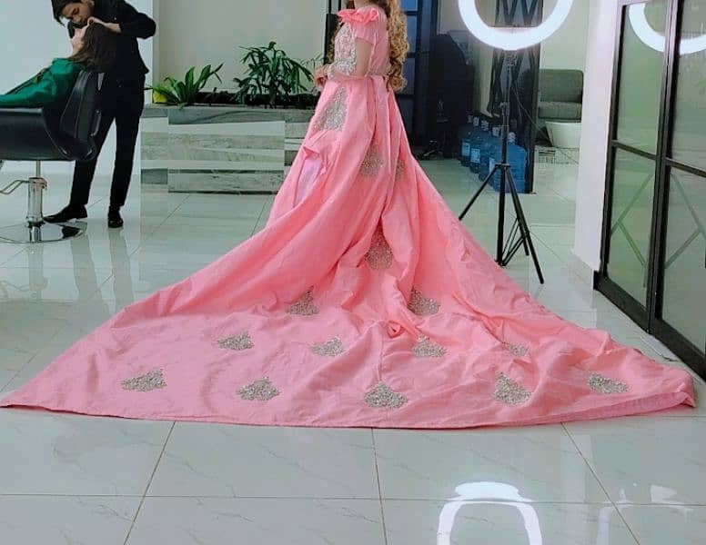 Walima bridal Fairy tail pink gown for sale 0