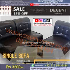 Office single sofa desgn furniture home parlor cafe table chair desk