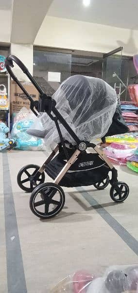 Imported Baby stroller pram best for New born 03216102931 3