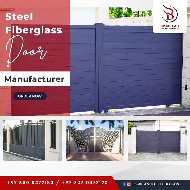 fiber shades/Railing/Iron steel Doors/Fiber glass shade/window sheds 5