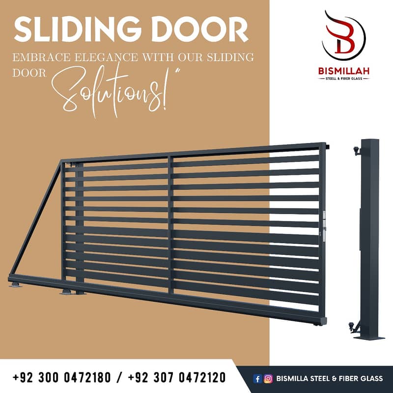 fiber shades/Railing/Iron steel Doors/Fiber glass shade/window sheds 8